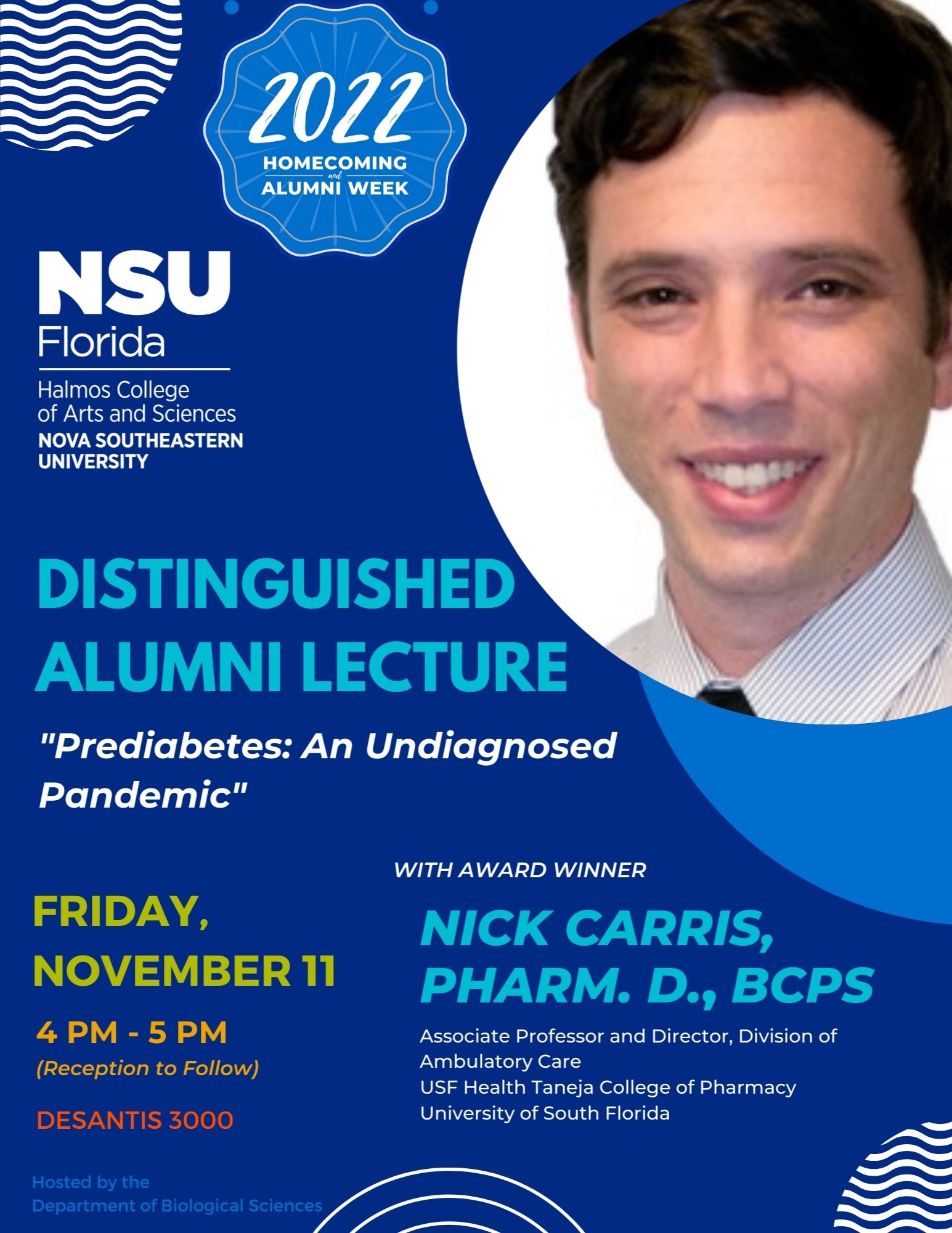 2022 Alumni Lecture - Nick Carris as he discusses the pre-diabetes pandemic
